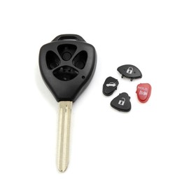 A ABSOPRO HYQ12BBY 4-Button Uncut Key Fob Remote Key Shell Key Case Replacement for Toyota 4Runner 2010-2016 Item Replacement