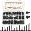 VIGRUE 425PCS #6#8 Black Wood Screw Set, Black Oxide 304