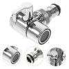 Frcolor Washer Faucet Adapter Copper Diverter Valve Kitchen Sink Connection