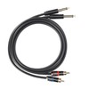 JORINDO Dual 6.35mm Male to Double RCA Male Cable Audio