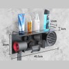 Lumclaw Wall Mounted Hair Dryer Holder Stand Airwrap Dryer Holder