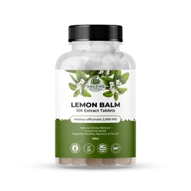 Amazing Botanicals Amazing Botanicals Lemon Balm 10X Extract Tablets 2,000 MG | Melissa Officinalis | Supports Calm and Relaxation - 30 Tablets