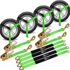 Trekassy 2”x 144” Car Tie Down Straps for Trailers with