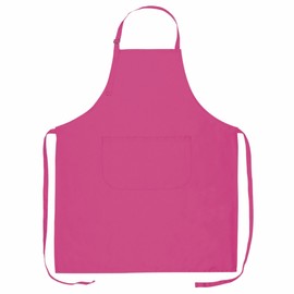 eBuyGB Apron with Front Pocket, Cotton, Pink, Full