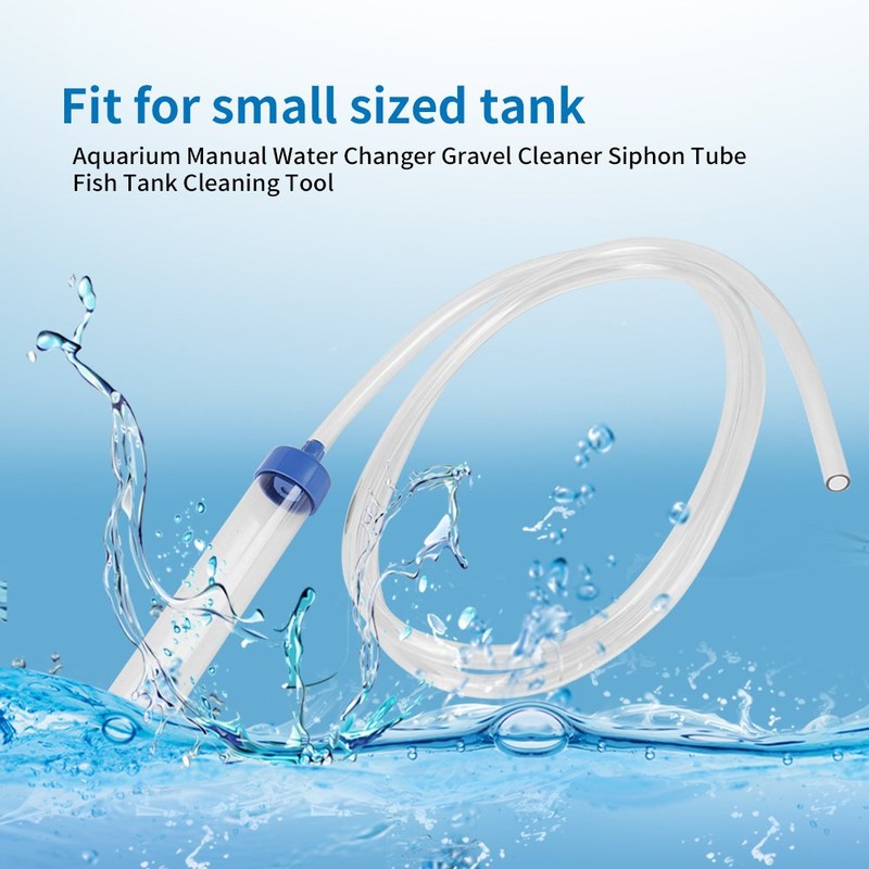 Aquarium Manual Water Changer Air Pump Siphon Fish Tank Gravel