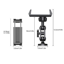 WUITIN Gym Magnetic Phone Mount Holder,360 Adjustable, Magnet Base Phone Mount, Attracts to Ferrous Metal Surface, Designed for Gym, Tractor, Toolbox, Truck, Forklift, Compatible with All Smartphones