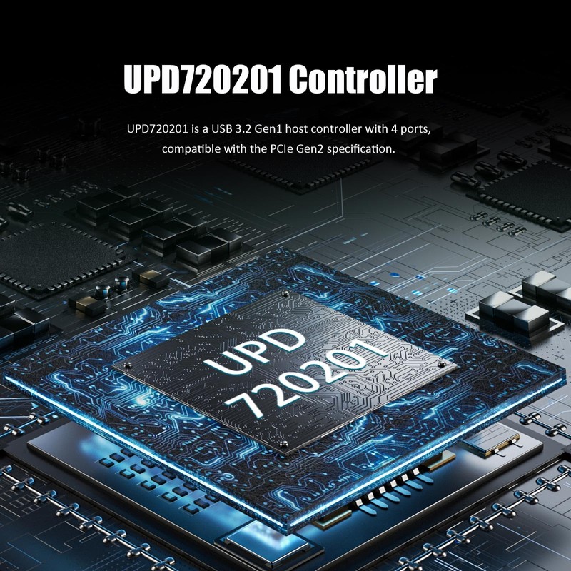 GLOTRENDS U3055N 2-Port USB 3.0 Type-A and USB Header 5Gbps