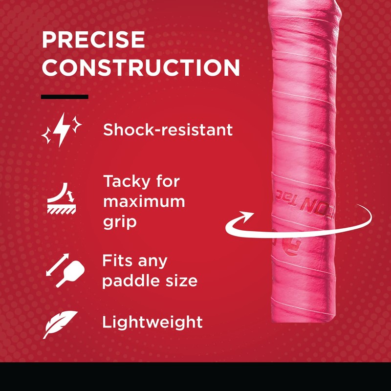 Gamma Sports Neon Tac Overgrip, Tacky Grip for Tennis, Pickleball,