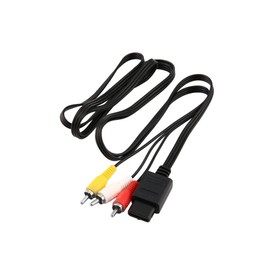 CHILDMORY Compatible for 1.8M/5.9ft AV Cable TV RCA Composite Cable with 3RCA To Scart Adapter for N64 SNES Gamecube Console