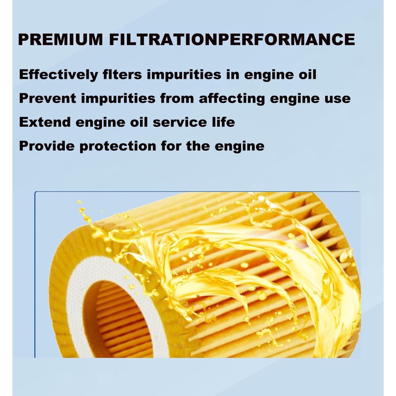 FASTCHE Oil Filter Complete Assembly Compatible with 2012-2019 Kia Sedona/Cadenza/Sorento