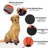 4 Pieces Dog Boots Paw Protector,Waterproof Dog Shoes with Reflective