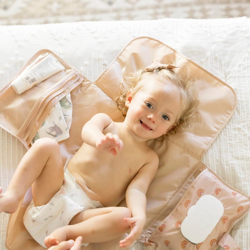Tiny Twinkle Portable Diaper Changing Pad | Waterproof, Wipeable &