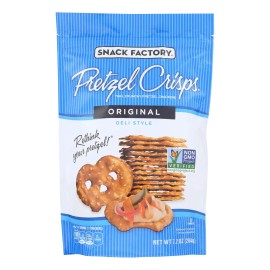 UD_Pretzel Crisp Original Pretzel Crisps 12-Pack Case 7.2 oz Hard & Soft Texture Spicy & Sweet Flavor Grain Snacks Corn Content