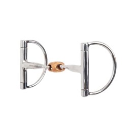 Reinsman Diamond R Copper Oval Link Hunter Dee English Bit - 5 Inch