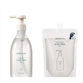 Aromatica Soothing Aloe Vera Gel 300ml + 500ml (Refill) / 아로마티카 수딩 알로에 베라 젤 300ml + 500ml(리필)