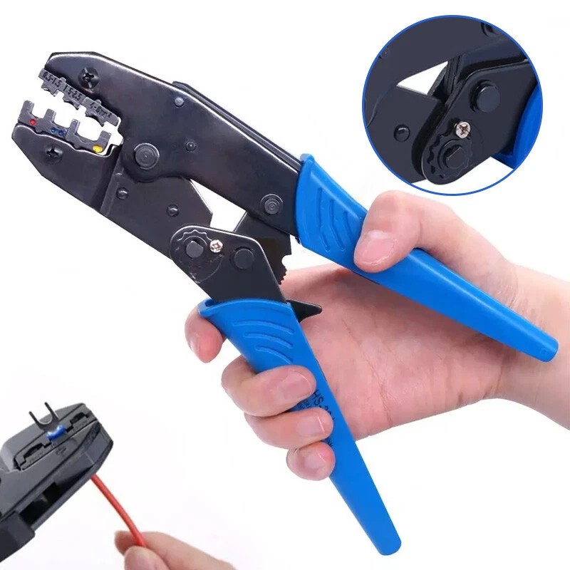 Unbranded Crimping Tool For Heat Shrink Connectors Ratcheting Wire Crimper
