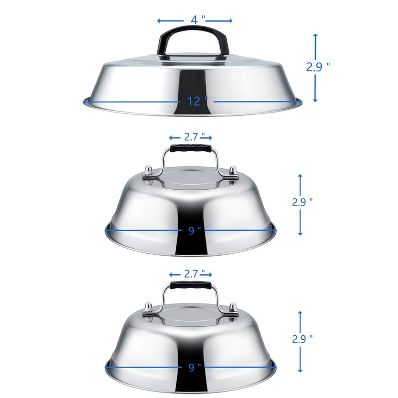 Metal Melting Dome Set of 3, Leonyo 12" & 9"