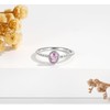 Stackable October Birthstone Rings for Women: Girls S925 Sterling Silver