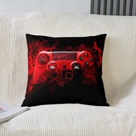 Feelyou Gamer Throw Pillow Covers 20"x20" Set of 2 Soft Boys Gamer Room Decor Pillow Cases Cushion Covers for Living Room Bedroom Gaming Decorative Throw Pillowcases for Sofa Couch Chair