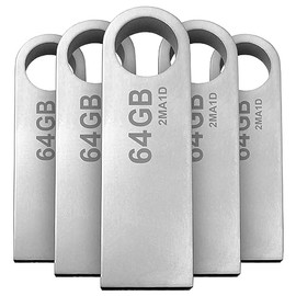 PSA COMPUTO Y PAPELERIA KIT5 Memoria USB Stylos 2.0 64gb Metálica Plata (*STMUSB4B*) Cuenta con múltiples interfaces Super Comodo, Delgado y recistente diseño Super Compacto.
