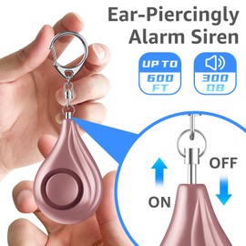 ANKOSHUN Personal Safety Alarms for Women for Women, Birthday Gifts for Women, Teen Girl, Daughter, Niece, Granddaughter, Kids, Personal Security Alarm Keychain, 8 Pack, 8 Color