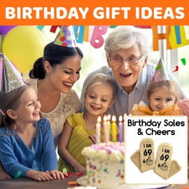 HAPPYPOP 70 Year Old Birthday Gifts - 70th Birthday Gifts for Men Women, Gift for 70 Year Old Women Man, 70th Socks