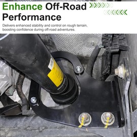 JERBOR Front Driveshaft Loop Protection Kit Fits for Dodge Ram 2500 2003-2013, Ram 3500 2003-2012 Pickup Trucks Drive Shaft Loop Kit