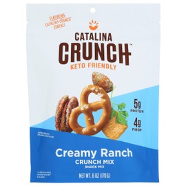 Catalina Snacks Crunch Creamy Ranch Snack Mix, Keto Friendly, Gluten Free, 6 Ounce (Pack of 6)