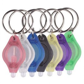 LED Keychain Flashlight Light Lamp Camping Lantern Emergency Lighting Red BL10686 100ea