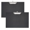 VELOFLEX A481798 Clipboard Landscape DIN A4 Pack of 2 Black