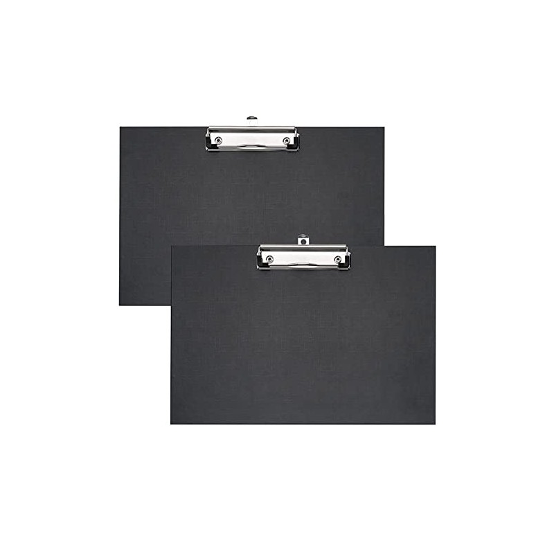 VELOFLEX A481798 Clipboard Landscape DIN A4 Pack of 2 Black