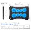 ICE COOREL Laptop Cooling Pad with 8 Cooling Fans, Cooling
