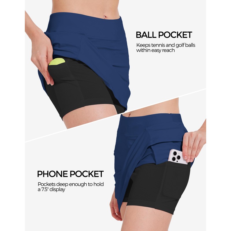 M MOTEEPI Tennis Skirts for Women High Waisted Golf Skort