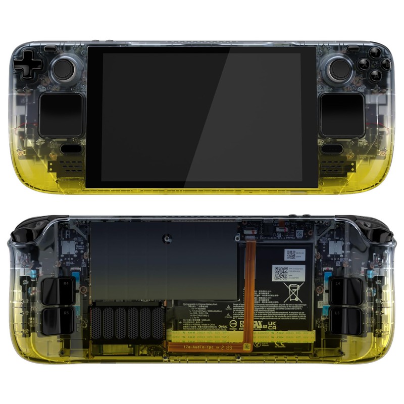 eXtremeRate Carcasa Compatible con Steam Deck LCD Accesorios Placa de