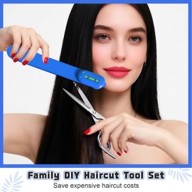 Professional Hair Cutting Kit for Women & Kids - Hair Scissors, Split Ends Trimmer & Bangs Clips - DIY Home Haircut Tools for Precision Cutting, Styling & Trimming