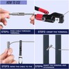 Mindoub 50 Pack 3/16" Invisible Cable Railing Kit, T316 Stainless