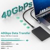 EUDOBEL USB 4 Kabel mit Thunderbolt 4 Kabel 1m,40Gbps USB