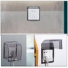 TOPPERFUN 3-Pack Waterproof Receptacle Cover 86-Type Transparent Outdoor Outlet Box