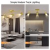 BoostArea 3 Light Track Lighting Fixtures Ceiling, Gold Kitchen Lighting