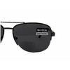square aviator BIFOCAL READING SUNGLASSES gunmetal frame dark gray lens