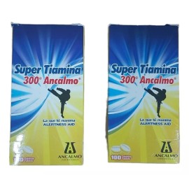 Ancalmo Super Tiamina 300 Ancalmo 100 Tabs Paquete De 2 Sabor insaboro