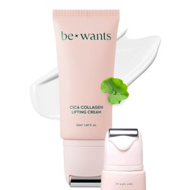 Bewants gua sha neck cream roller, korean neck cream with massage roller, rapid lift neck serum roll on, moisturizer for tightening skin with centella asiatica (1 Pack)