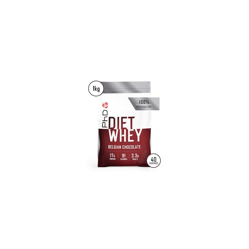 PhD Diet Whey Powder Belgian Chocolate 1000g