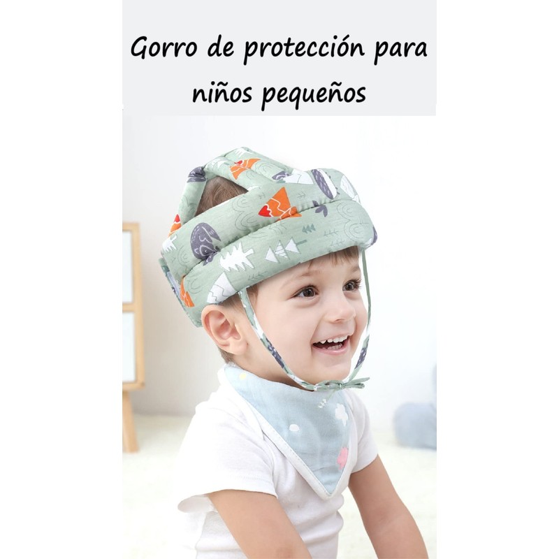 FRACE Casco Protector DE Cabeza para Bebe (Verde Claro)