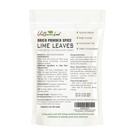 LIME LEAVES POWDER 2.47 Oz (70g) VIETFARMFOOD: Pure, natural freeze-dried spice made from real vegetables and fruits - perfect for enhancing every meal, from cooking, baking, salads, soups, sauces