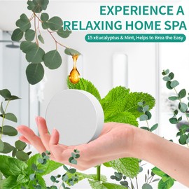 Shower Steamers Aromatherapy for Women Men 15 Pack Organic Eucalyptus & Menthol Essential Oil, Birthday Gifts for Her Spa Relaxing Gifts for Wife & Husband, Travel Essentials Aromatherapy Bubble Bath