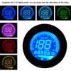 Akozon Tachometer Motorcycle LCD Meter Tachometer Gauge Odometer Speedometer 0-199km/h