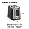 Hamilton Beach 2 Slice Extra Wide Slot Toaster with Bagel