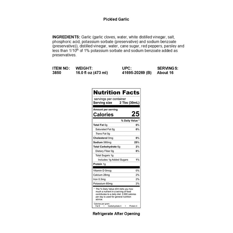 Braswell's Pickled Garlic