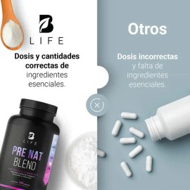 Multivitamínico Prenatal 180 Cápsulas Vitaminas Mujer B Life Sabor Sin sabor